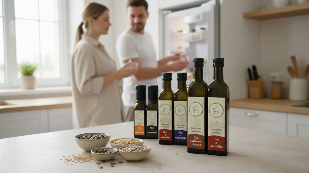 przechowywanie olej&oacute;w tłoczonych na zimno