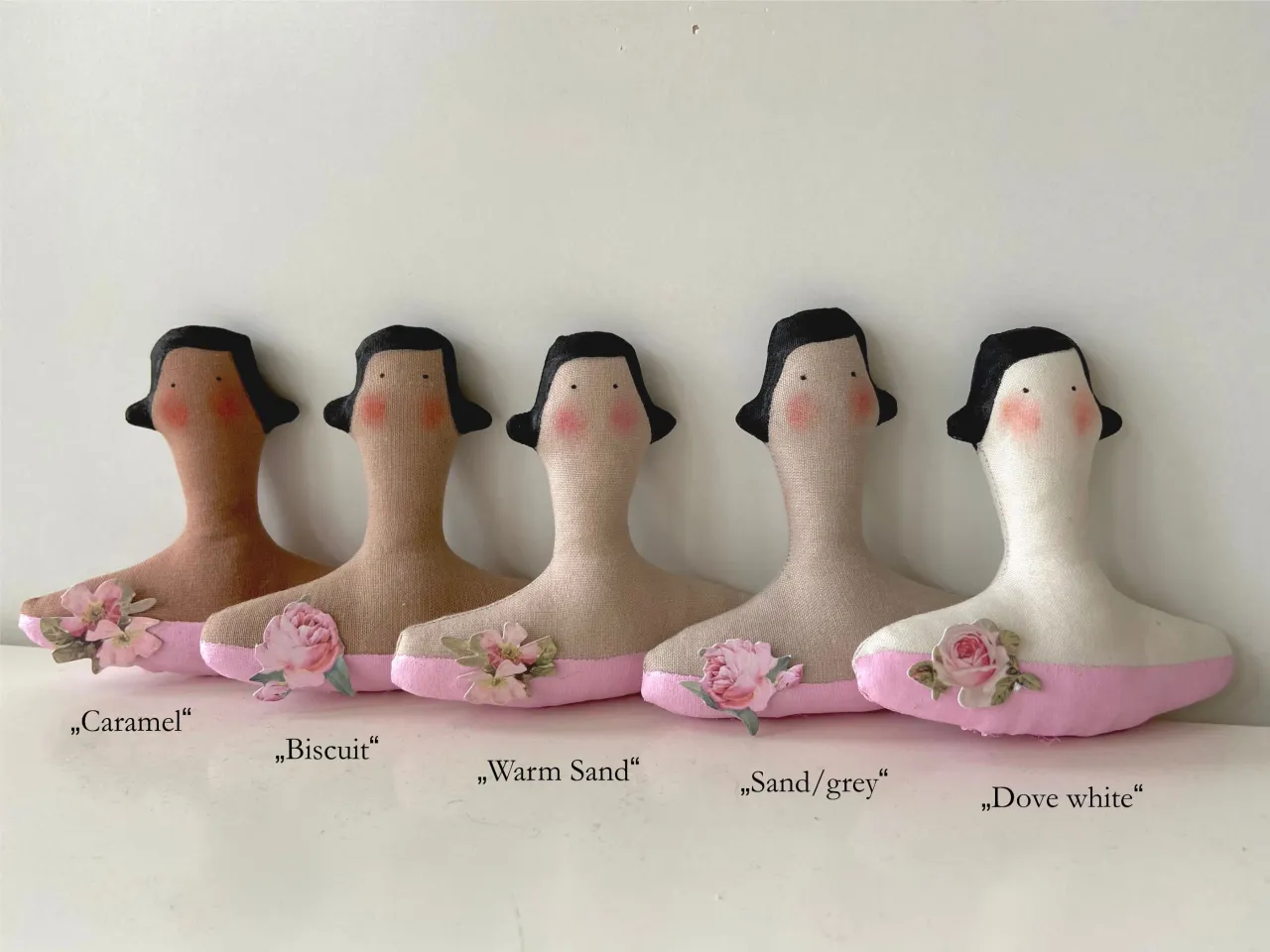 materiały do szycia lalki tilda