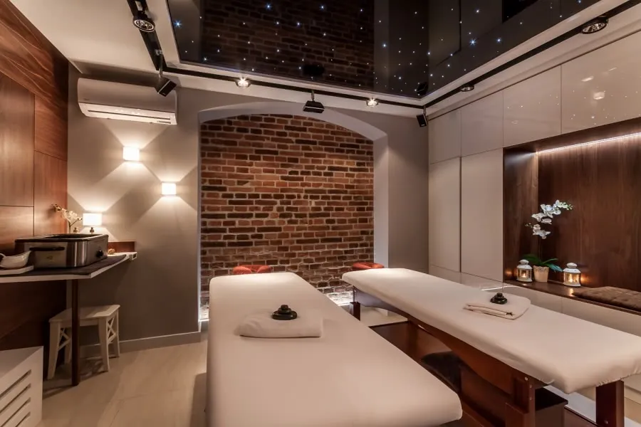 profesjonalny gabinet masażu wnętrze