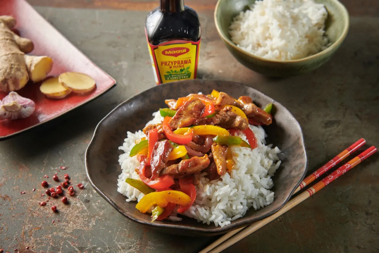 Składniki na wieprzowinę po seczuańsku