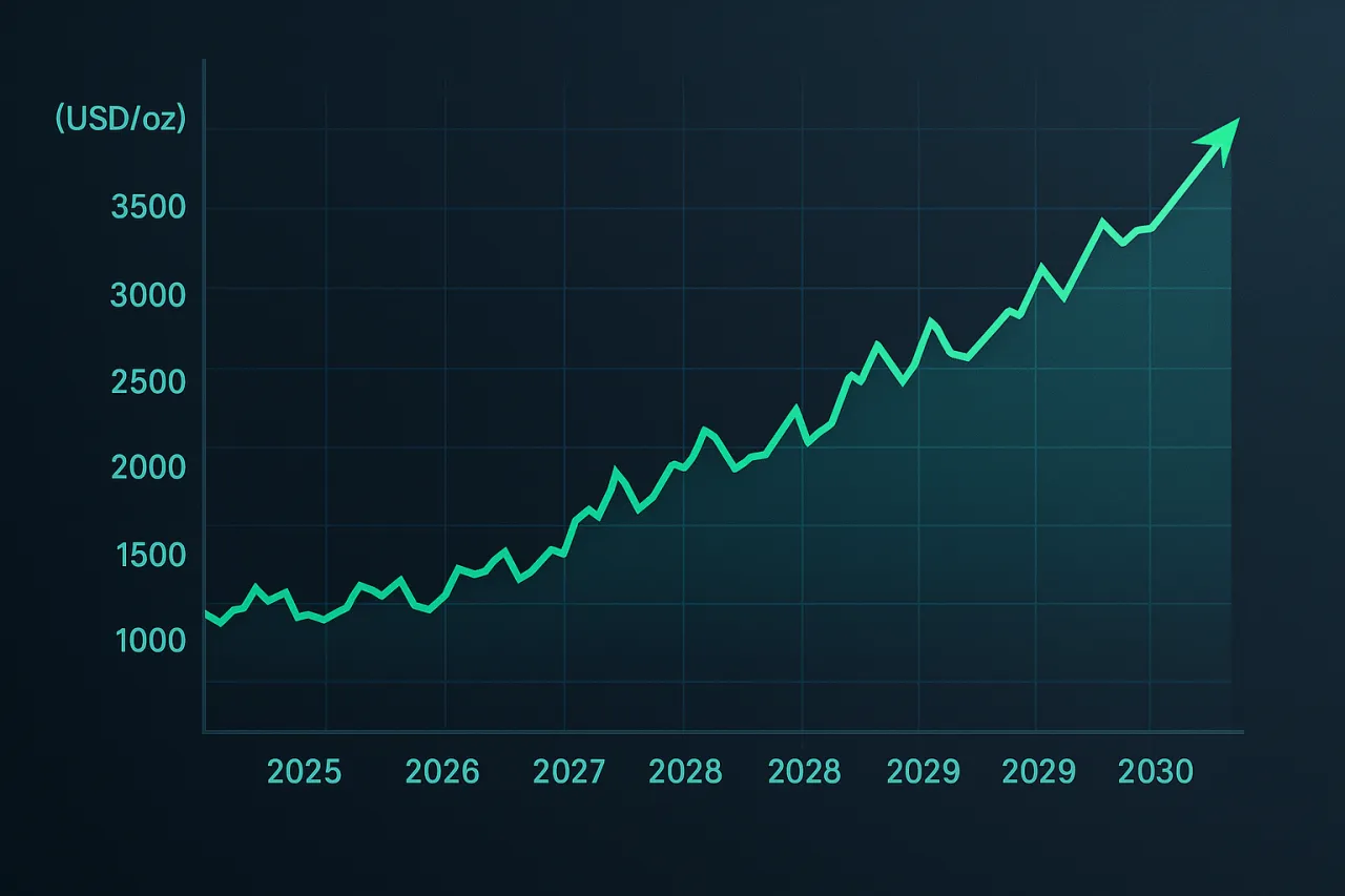 wykres cena złota USD/PLN