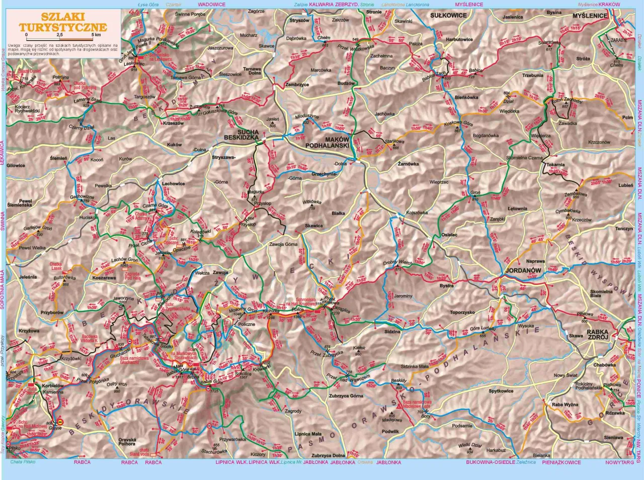 Szlaki turystyczne Beskid Makowski