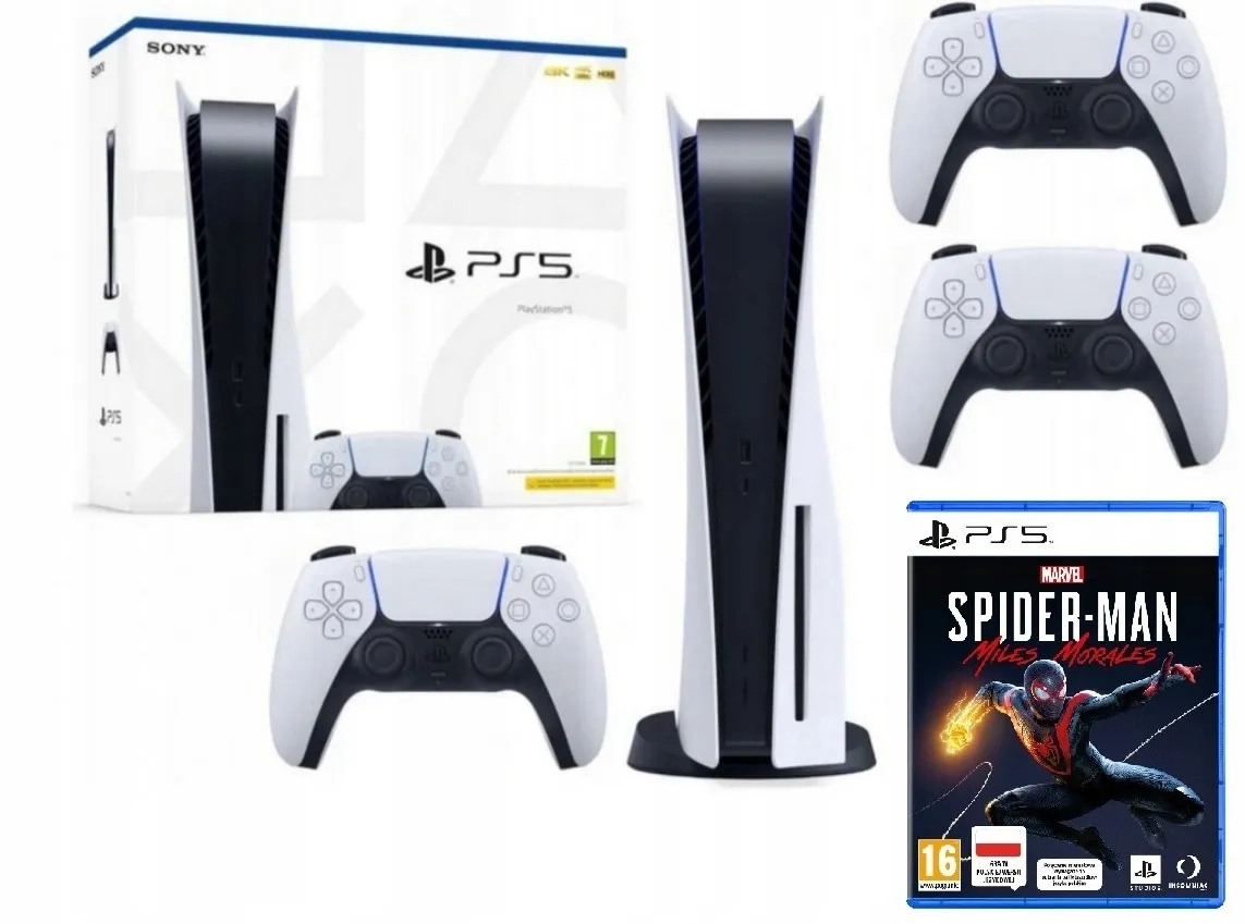 PlayStation 5 z grą PS4 w napędzie