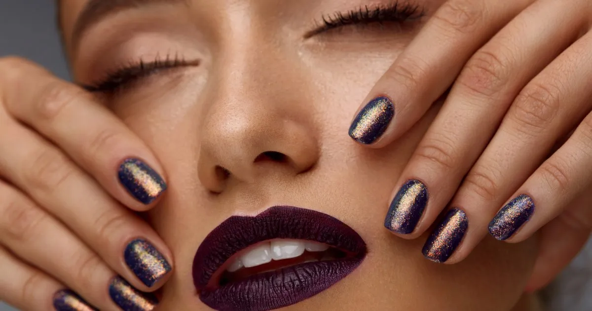 Modne kolory paznokci 2026 trendy collage