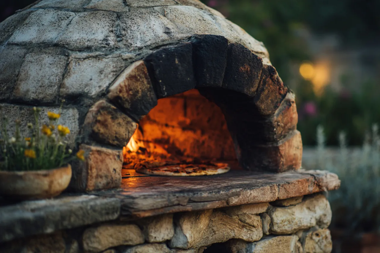 Etapy budowy pieca do pizzy w ogrodzie