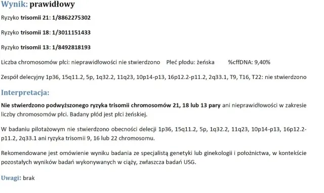 Wyniki badań genetycznych interpretacja lekarz