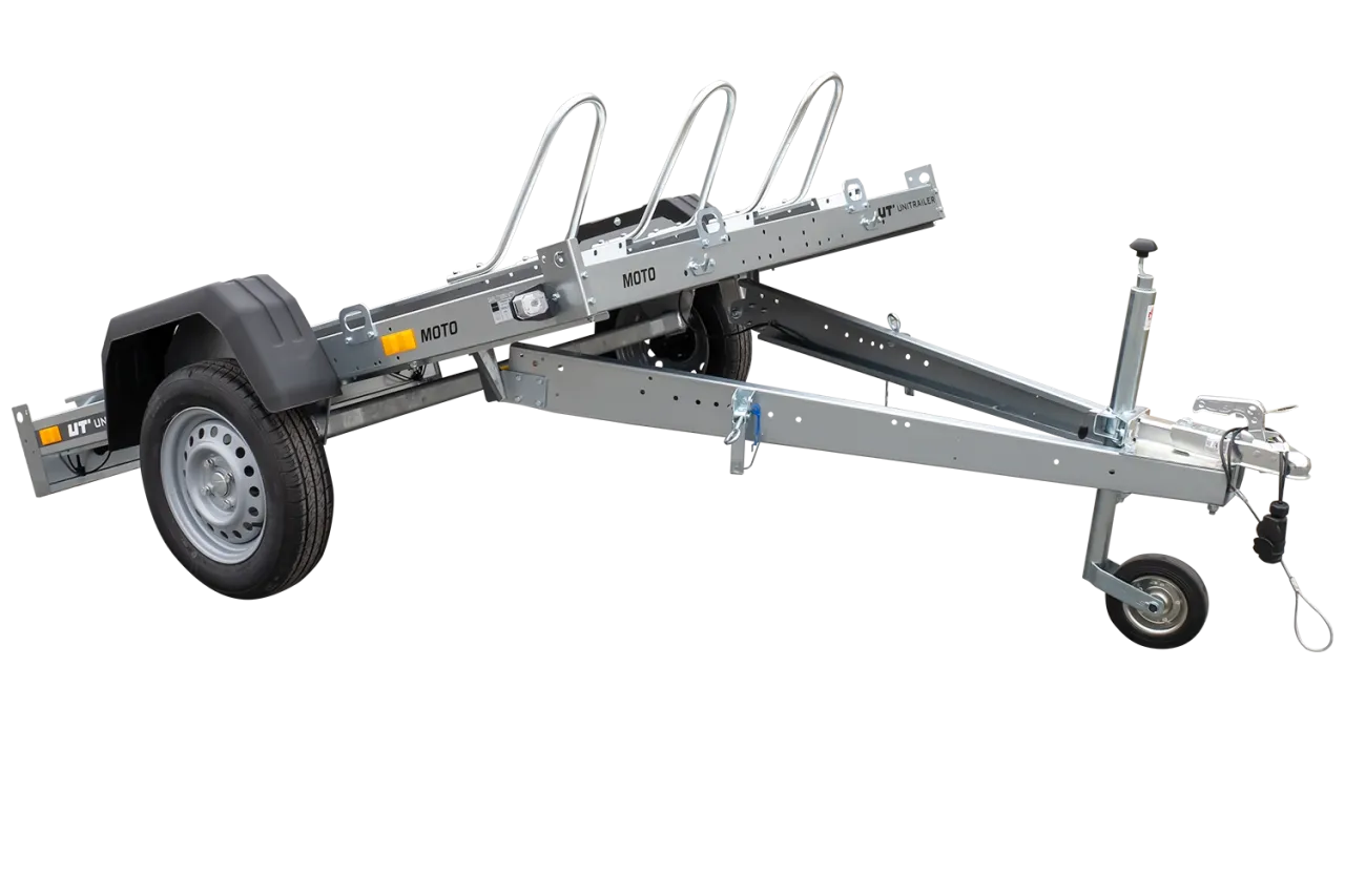 r&oacute;żne typy przyczep motocyklowych