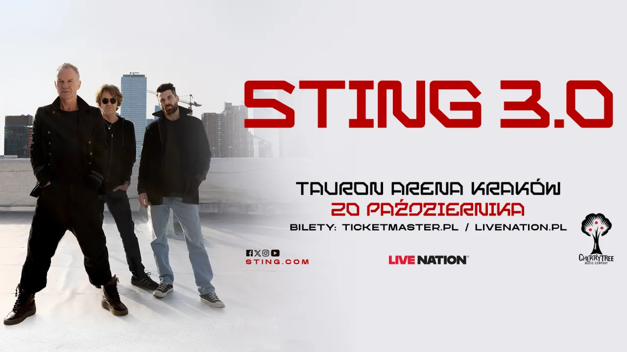 Sting 3.0 w Tauron Arena Krak&oacute;w 20 października. Dowiedz się, ile trwa koncert Stinga i kup bilety na ticketmaster.pl.