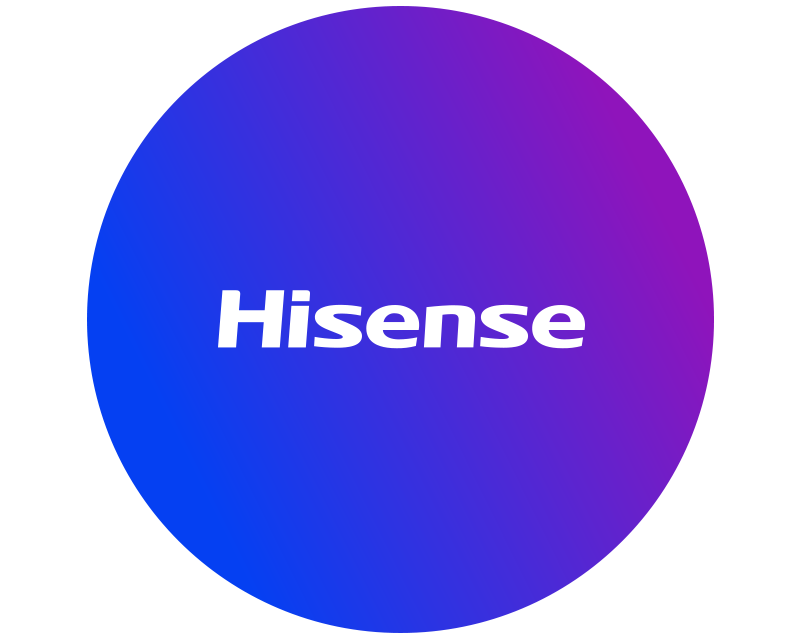 Hisense logo i produkty