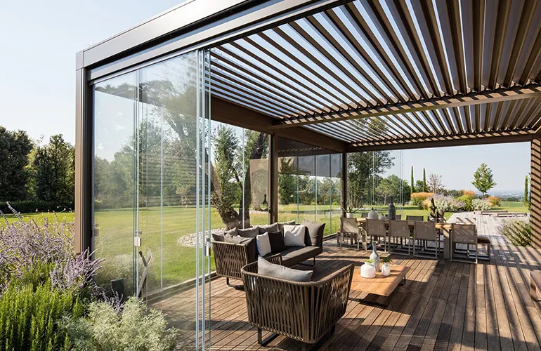 Pergola lamelowa aluminiowa