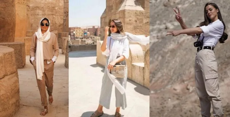 Ubrania na wakacje w Egipcie bawełna len buty do wody