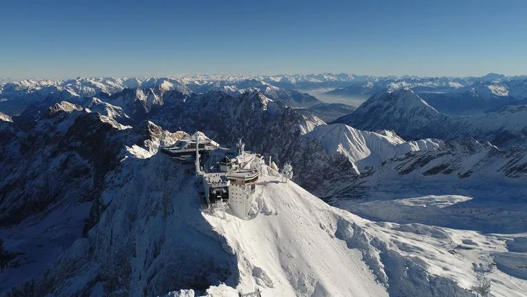 Panorama Aussicht Zugspitze 4 Länder Blick
