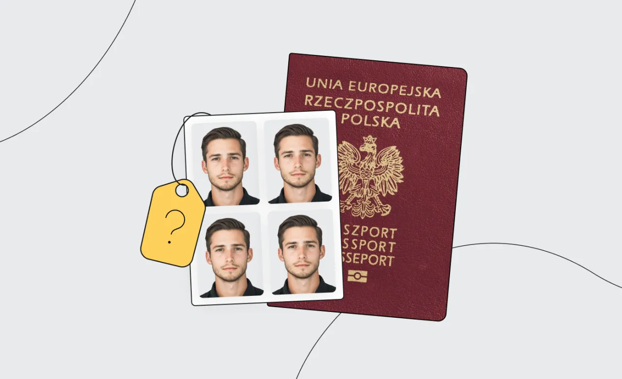 Paszport polski otwarty na stronie ze zdjęciem