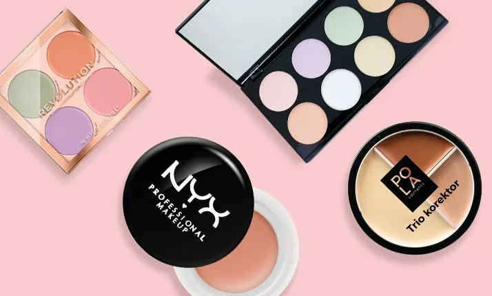 koło barw makijaż korektor