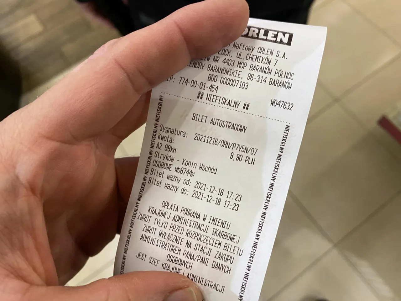 E-bilet autostradowy wzór, zakup, potwierdzenie płatności e-TOLL