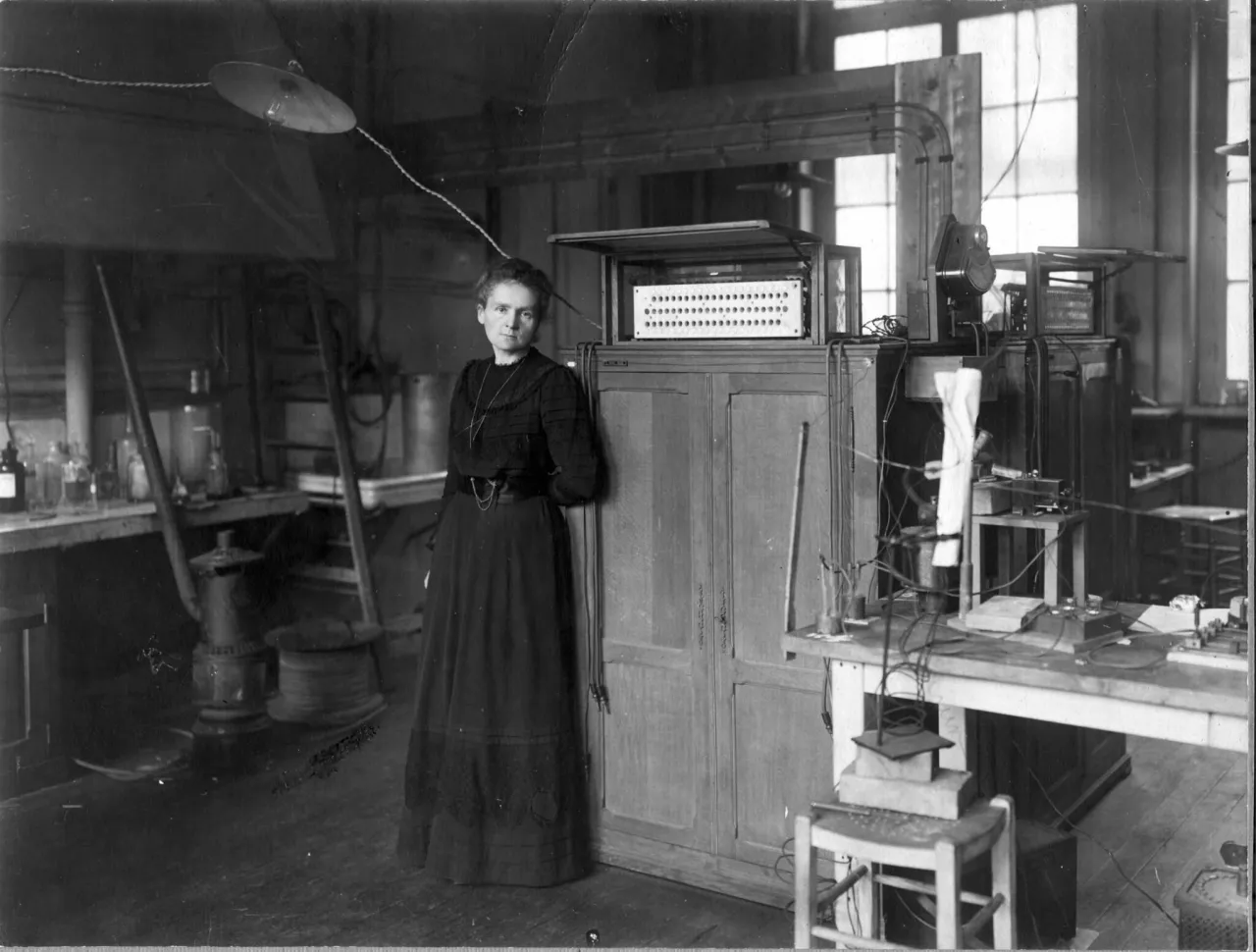 Maria Skłodowska-Curie laboratorium rad polon