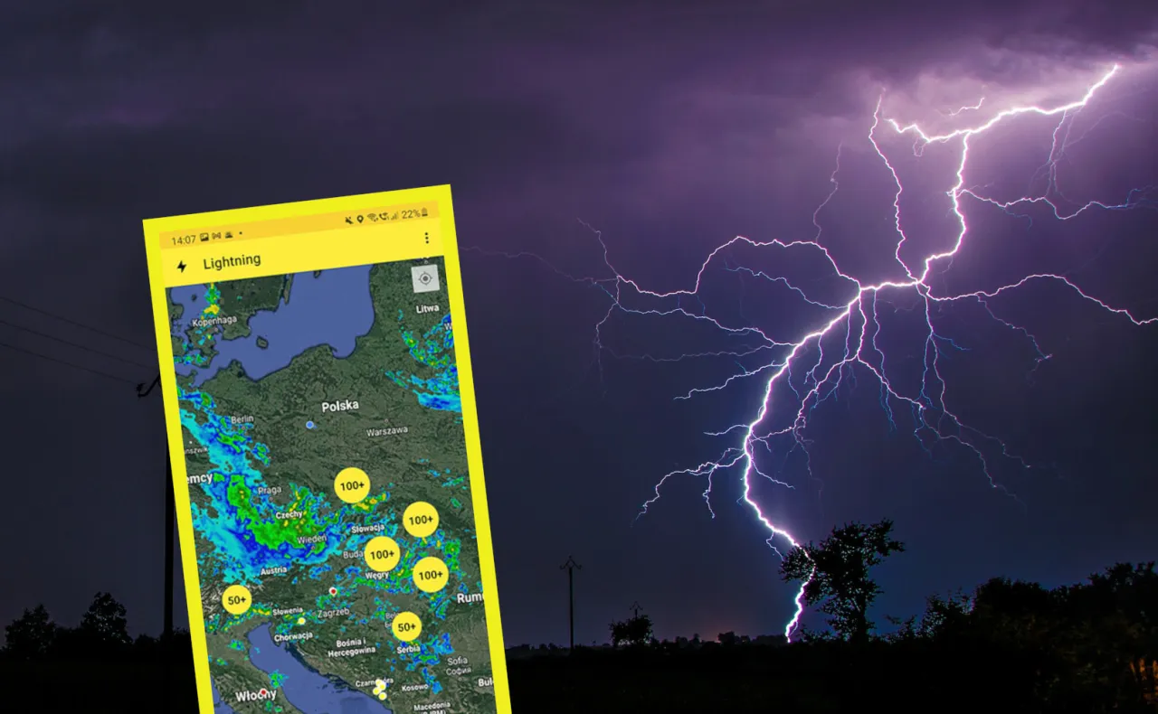 aplikacje do śledzenia burz w Polsce