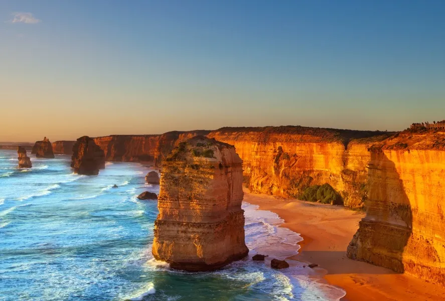 Great Ocean Road Twelve Apostles bei Sonnenuntergang Australien