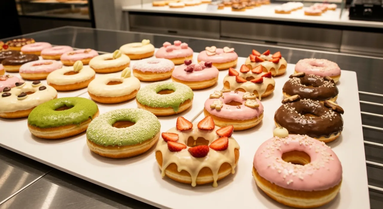 Współczesne pączki różnorodność smaków