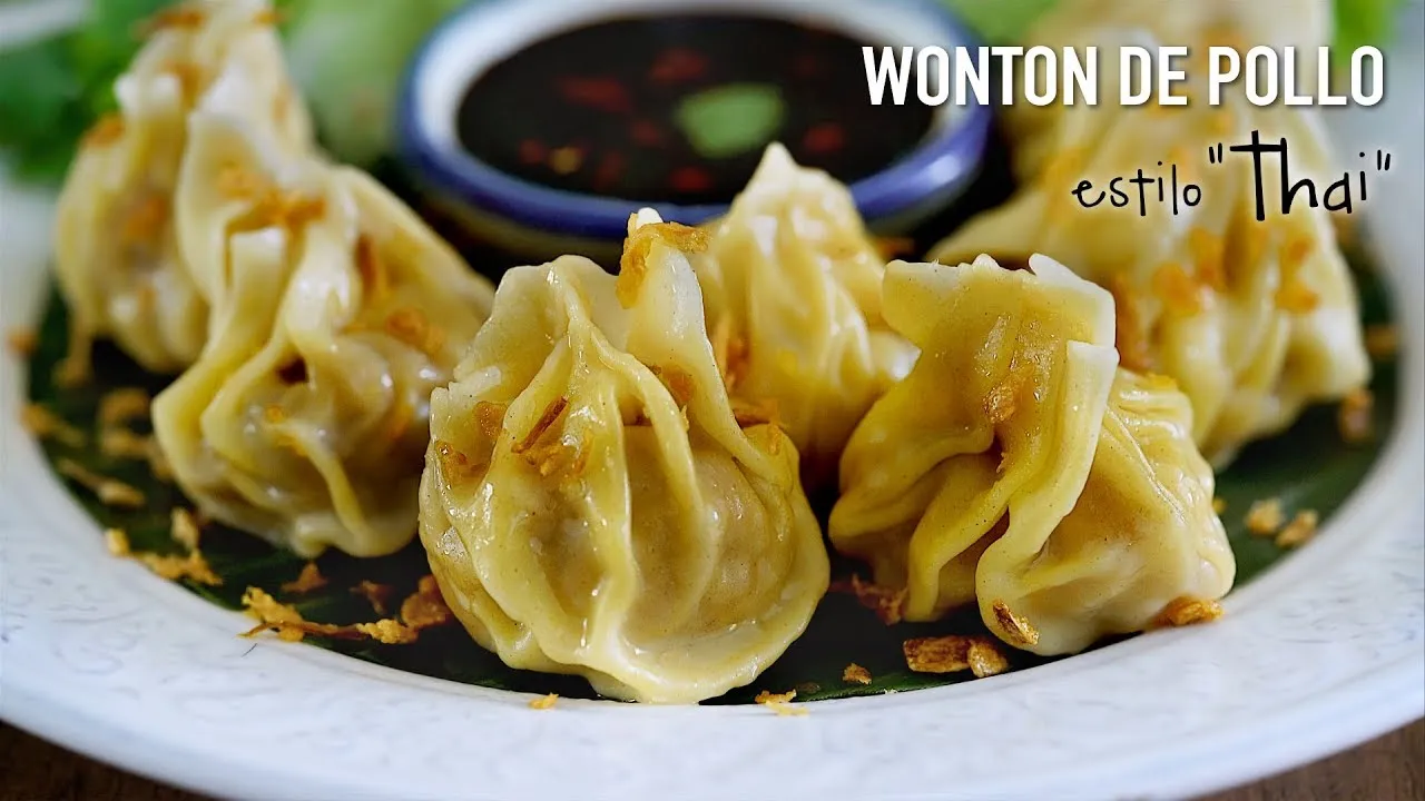 variedad de rellenos para wontons en boles