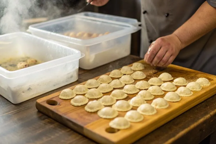 kluski śląskie w zamrażarce, zamrożone kluski śląskie