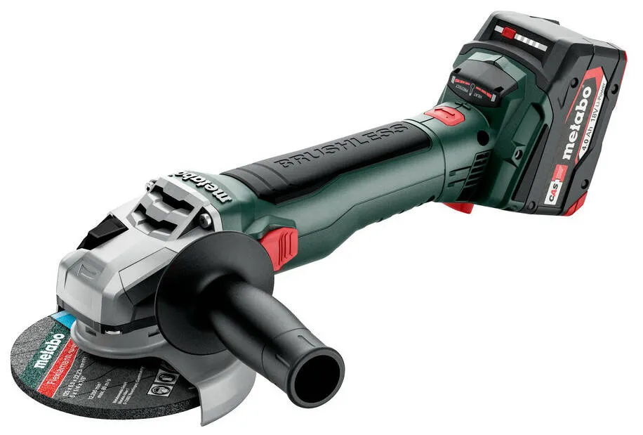 Szlifierki kątowe 125 mm Metabo i Makita obok siebie
