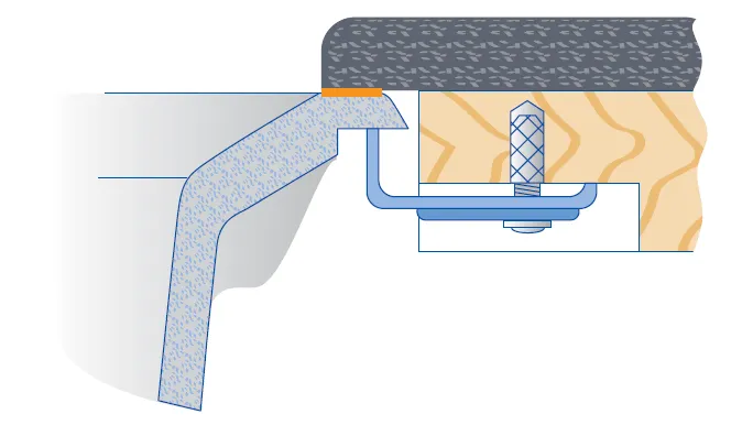 montaż zlewu podwieszanego schemat