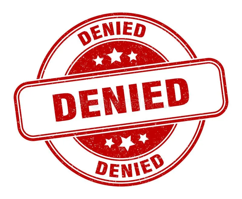 Odmowa kredytu stempel