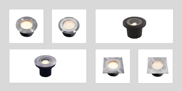 Różne typy lamp zewnętrznych z różnymi IP