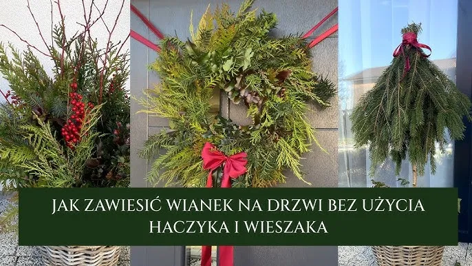 bez wiercenia wianek na drzwi montaż