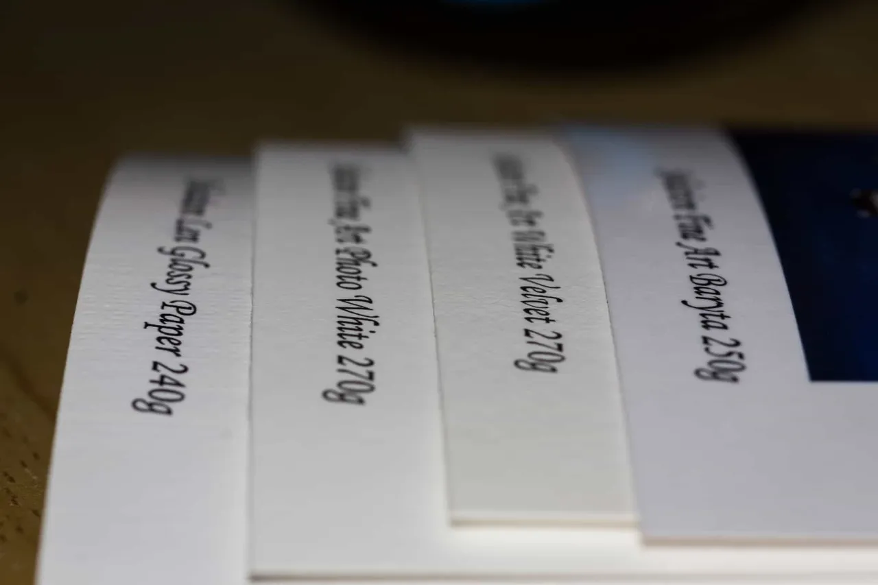 rodzaje papieru do zdjęć, matowy, błyszczący