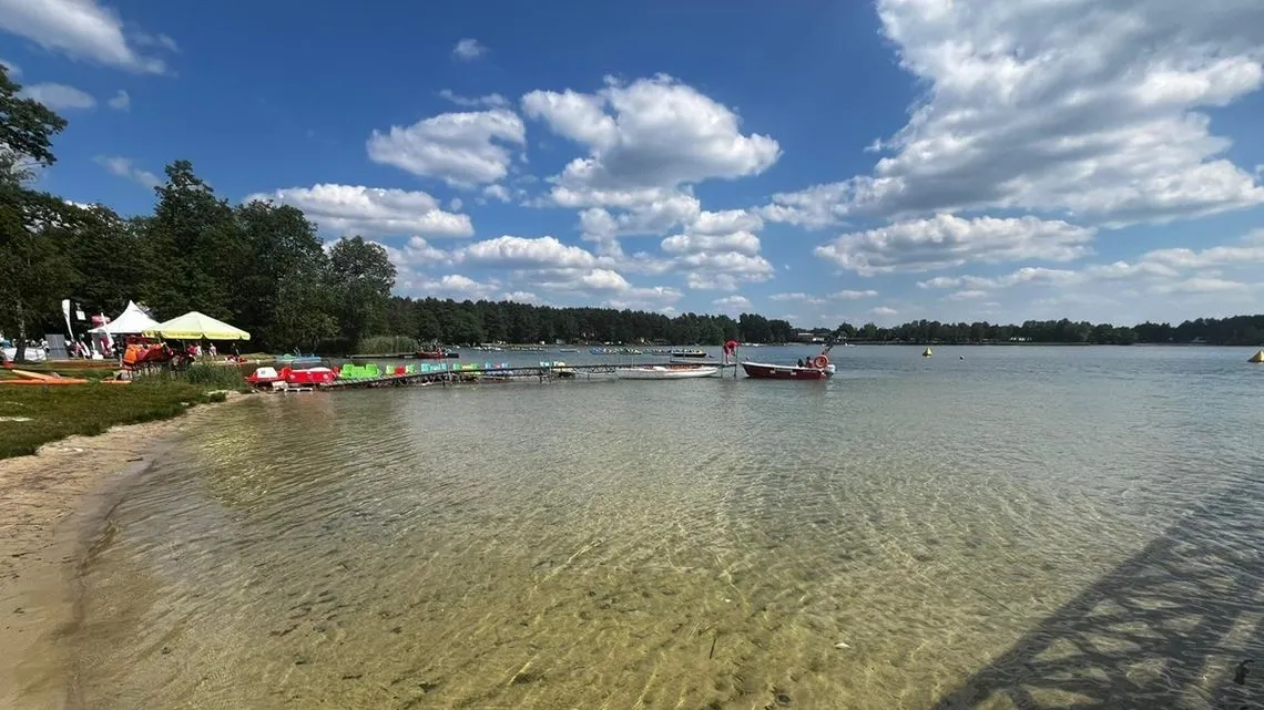 Jezioro Białe Włodawskie plaża