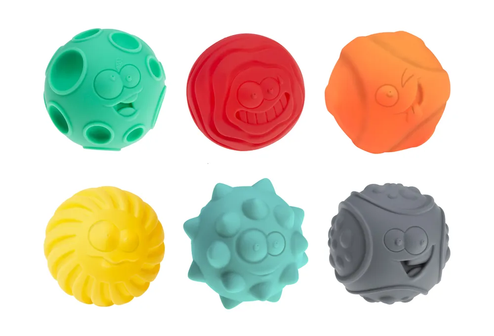 Piłki sensoryczne Tullo r&oacute;żne faktury i kształty