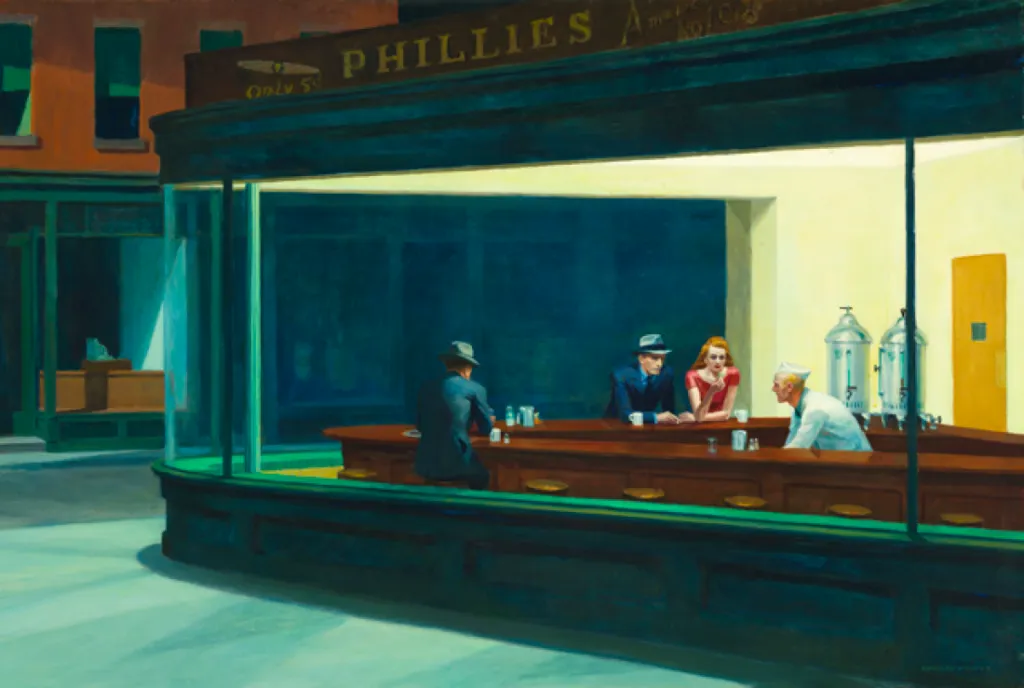 Edward Hopper Nighthawks Einsamkeit Gro&szlig;stadt