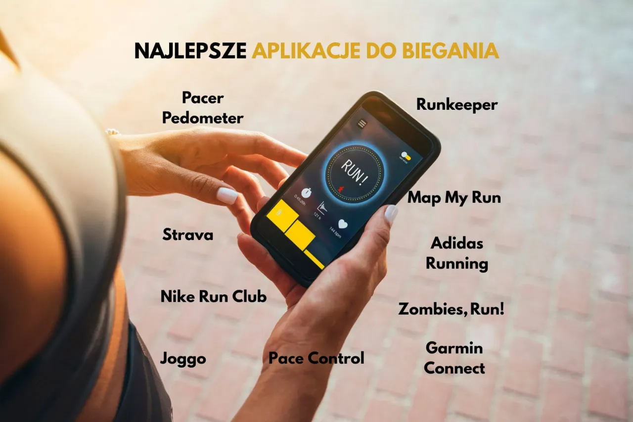 Smartwatch z widocznymi ikonami aplikacji