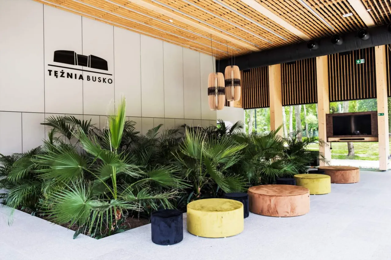 Tężnia solankowa Busko-Zdrój wnętrze