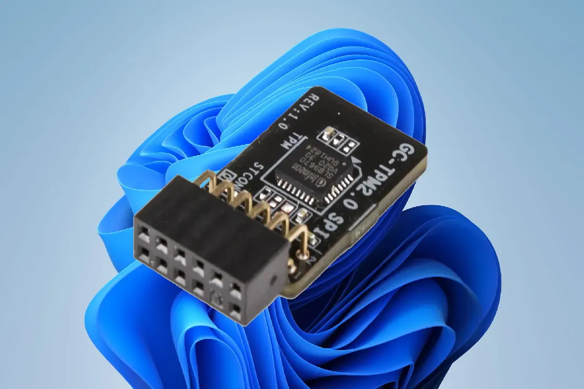 Moduł TPM 2.0 na płycie gł&oacute;wnej laptopa