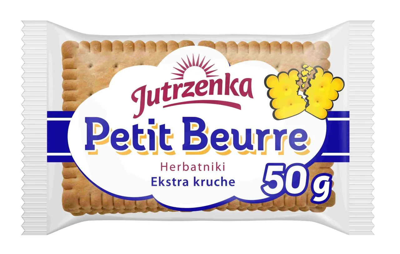 Domowe herbatniki Petit Beurre na talerzu