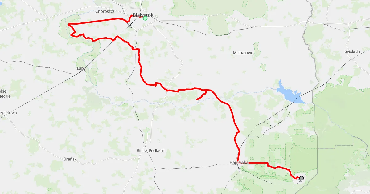 Mapa Kraina Otwartych Okiennic Hajn&oacute;wka Narew