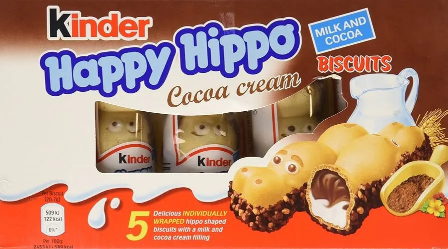 Kinder Happy Hippo opakowanie Cacao i Haselnuss
