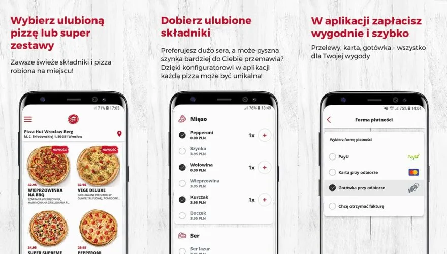 aplikacje do zamawiania jedzenia promocje pizza