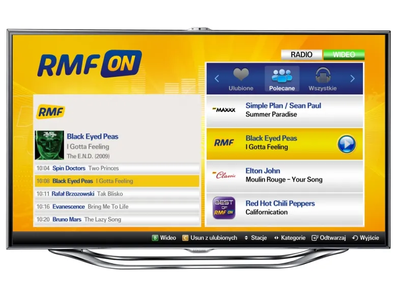 RMF FM na telewizorze satelitarnym