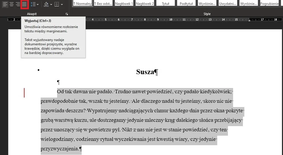 Zdjęcie Jak wyjustować tekst w Word – proste kroki, które musisz znać