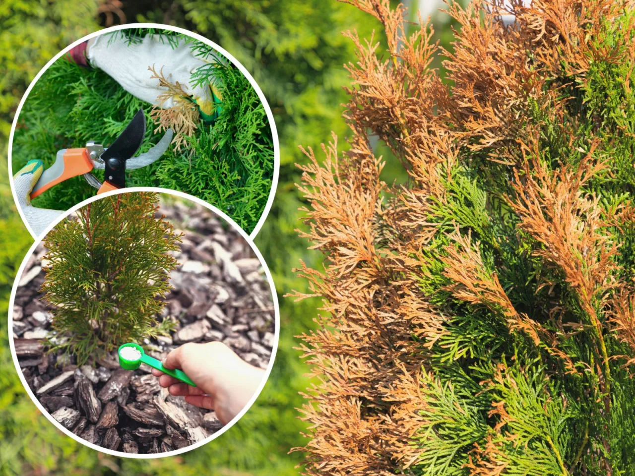 Błędy w przycinaniu tui