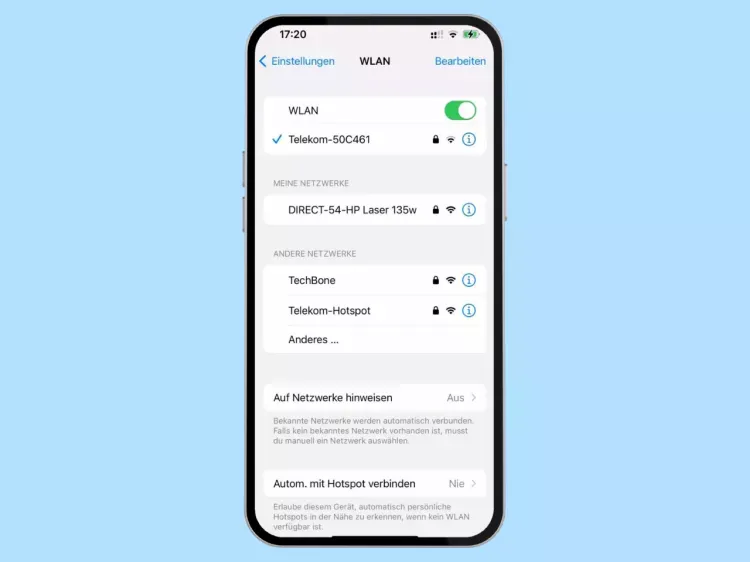 iPhone WLAN Einstellungen und Mobile Daten Einstellungen Screenshots