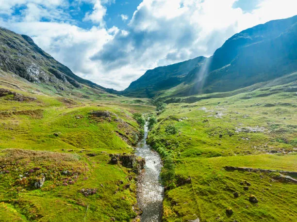 Glen Coe panoramiczny widok