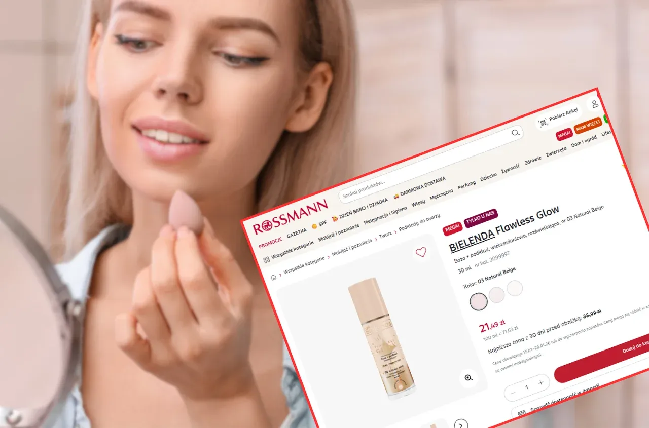 kobieta z promienną cerą, podkład rozświetlający