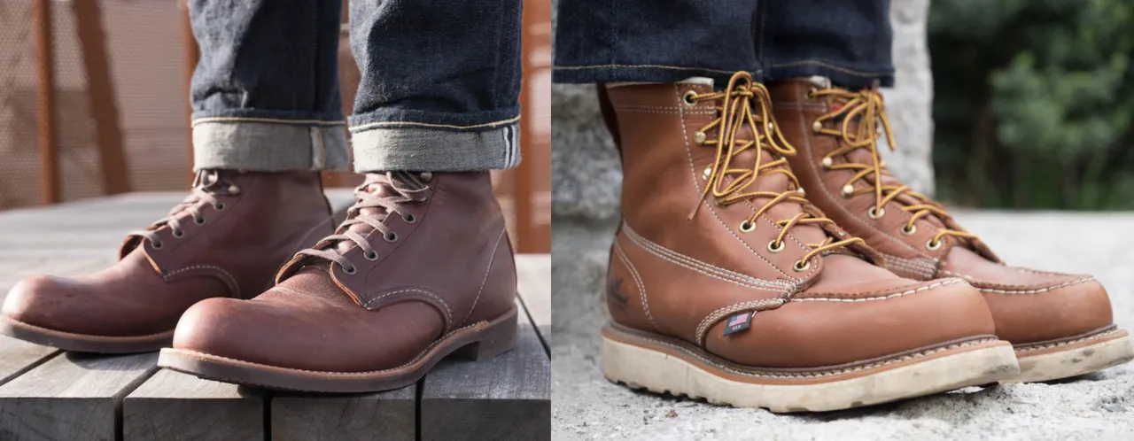 Island Boot Co. Service Boot vs Moc Toe