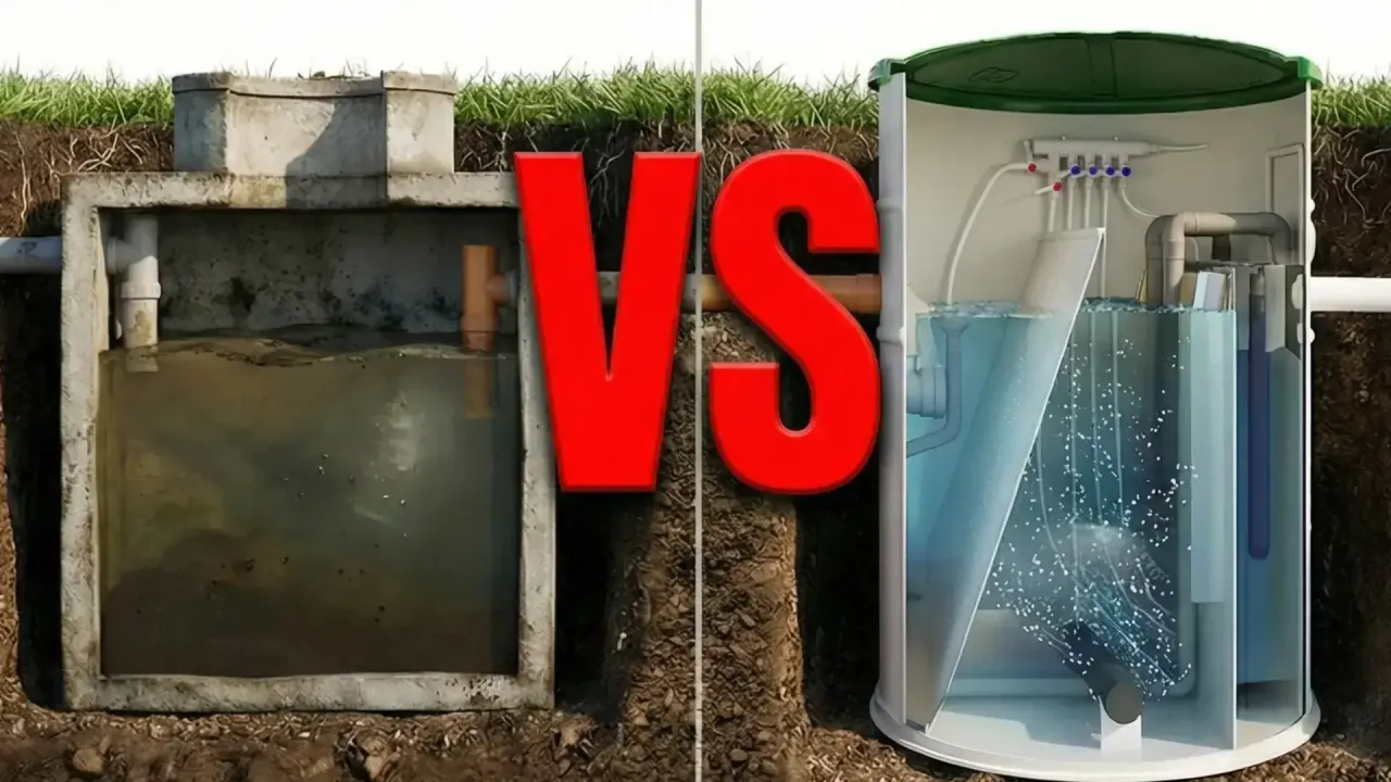 Por&oacute;wnanie starego szamba z nowoczesną oczyszczalnią ściek&oacute;w. Wyjaśnij jak działa oczyszczalnia ściek&oacute;w: proces biologiczny i mechaniczny.