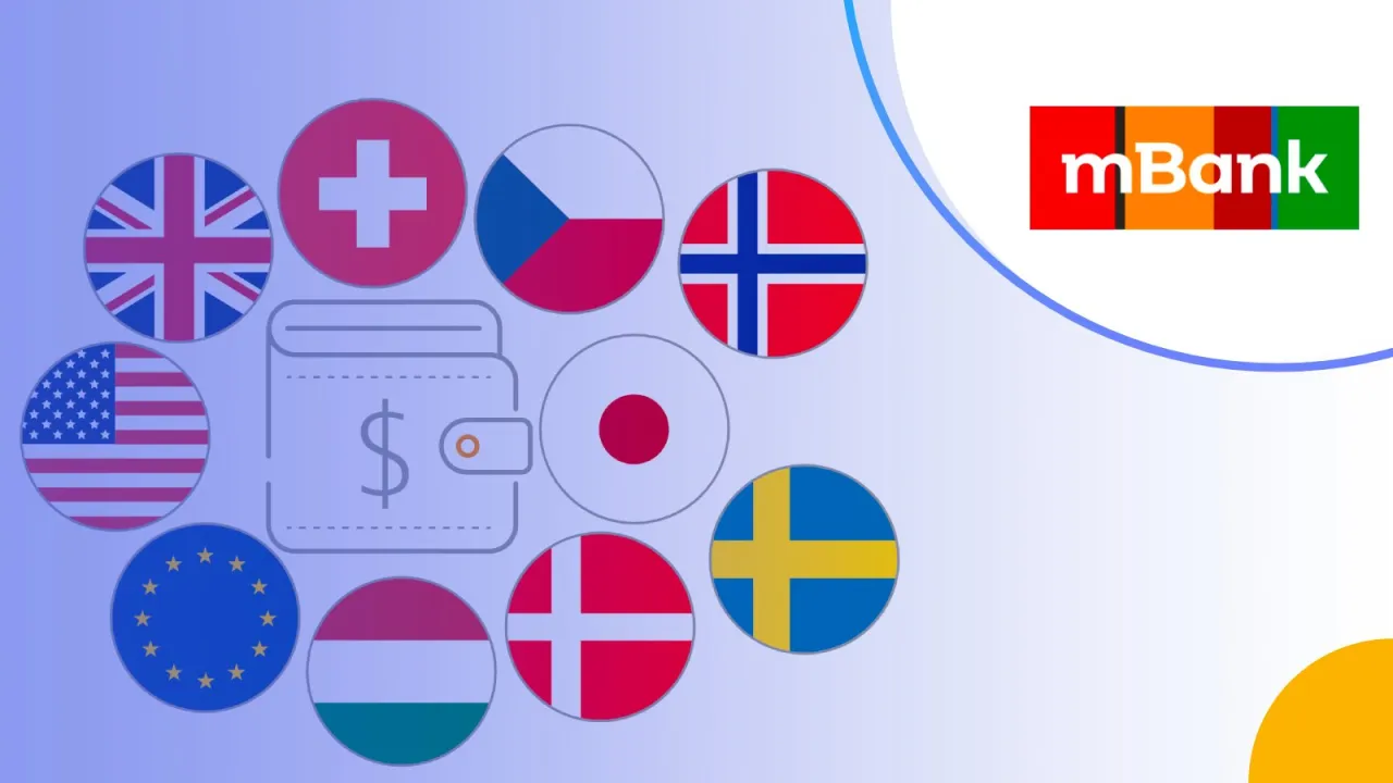 Wpłata euro na konto mBank metody
